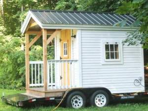 8x12 Mobile Nook Tiny House on Wheels with Trailer