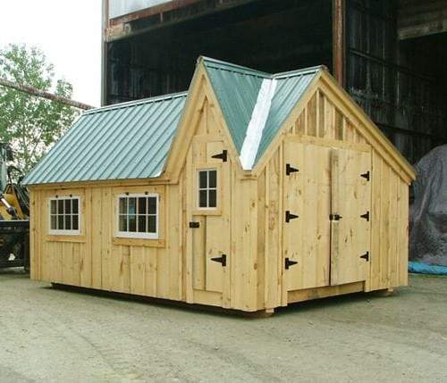 12x16 Dollhouse is available as a shed kit, fully assembled unit or step by step do it yourself plans.