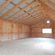 12x20 Xylia Interior - Post and Beam Shed