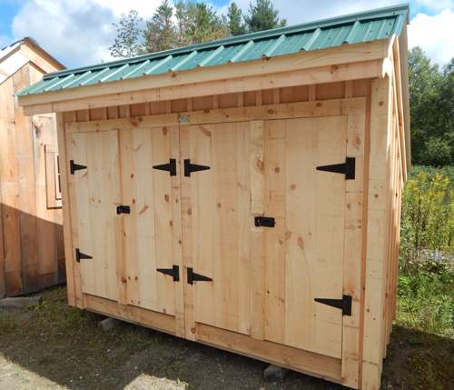 4x10 Garbage Shed - Exterior
