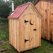 4x4 Working Outhouse available as a frame kit, complete kit or fully assembled unit