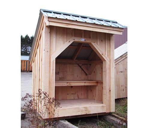 4x6 Bus Stop with green roof and built in bench. A post and beam shelter