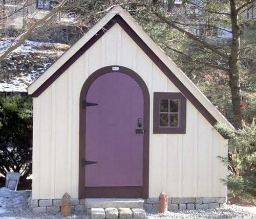6x10 Hardware Shed painted purple
