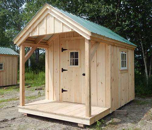 8x12 Garden Shed - A mini post and beam cottage