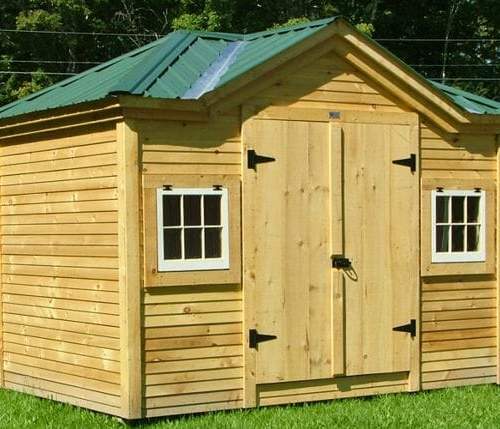 8x12 Tool Shed with clapboard siding upgrade