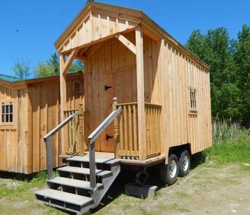 8x16 Nook converted into a tiny house on wheels