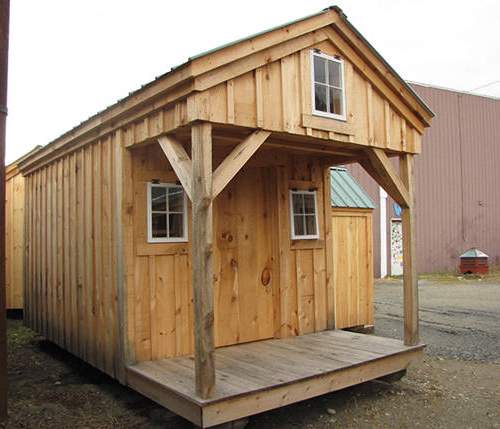 8x16 Bunkhouse includes a porch and loft