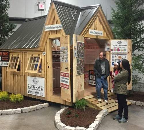We used this dollhouse to display our designs at a home and garden show in Burlington, Vermont