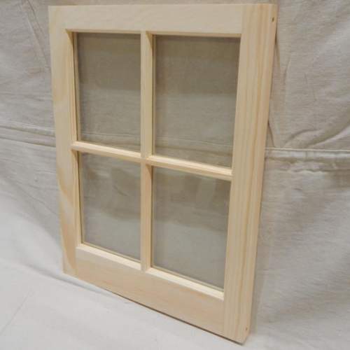 16x21 Barn Sash Window with four true-divided lights is usually installed in sheds, barns, garages and playhouses