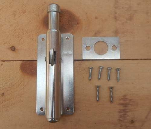 Hardware included with foot bolt
