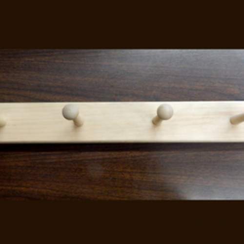 This four peg coat rack is constructed of all natural pine, unfinished and ready to paint or stain to match your decor.