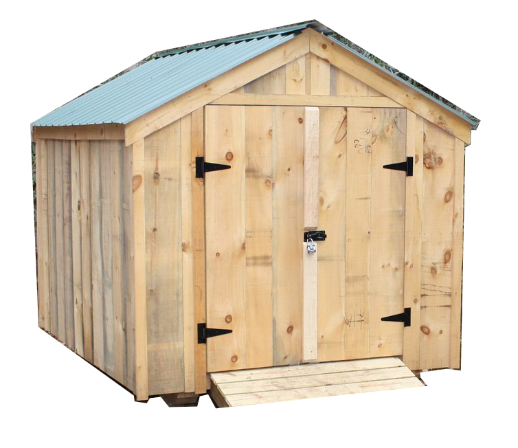 8x10 Storage Shed with double doors and Ramp